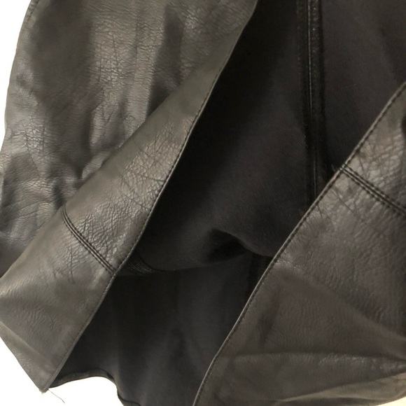 Zara Faux Leather Mini Skirt with Pockets M - Picture 5 of 9